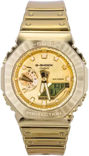 Casio G-Shock Gold Dial Quartz Sports 200M Men's Watch GM-2100YMG-9A9 Casio G-Shock Gold Dial Quartz Sports 200M Men's Watch GM-2100YMG-9A9