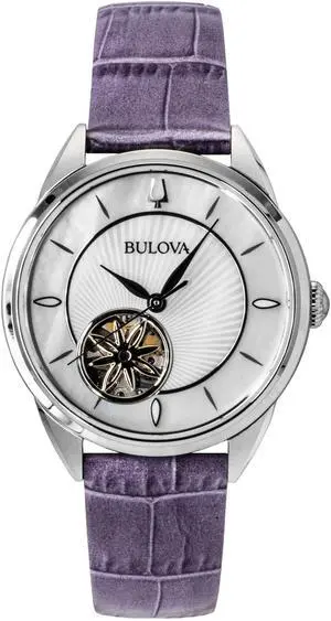 Bulova Sutton Mother Of Pearl Dial Automatic Casual Women's Watch 96L339