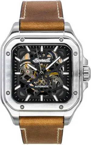 Ingersoll The Ollie Black Skeleton Dial Automatic Casual Men's Watch I14503