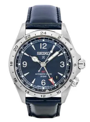 Seiko Prospex Alpinist GMT Blue Dial Automatic Dress 200M Men's Watch SPB377J1