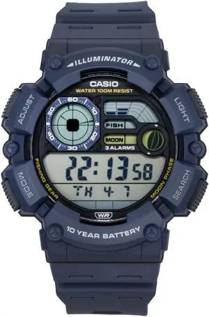 Casio Youth Digital Resin Strap Quartz WS-1500H-2AV 100M Men's Watch Casio Youth Digital Resin Strap Quartz WS-1500H-2AV 100M Men's Watch