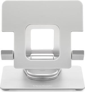 ViewSonic LCD-STND-001 Portable Monitor Stand with 360 Swivel, Tilt, and Height Adjustment for 2 Monitors up to 17 Inches Each