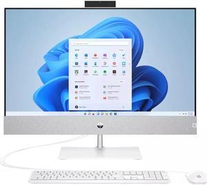 HP Pavilion 27-CA1055T 27" FHD IPS All-In-One Desktop Intel Core i7-12700T 1.40 GHz up to 4.60 GHz Nvidia GeForce MX 450 32GB DDR4 RAM 1TB SSD + 2TB HDD Windows 11 Home, White - 5C5P6AV-E202