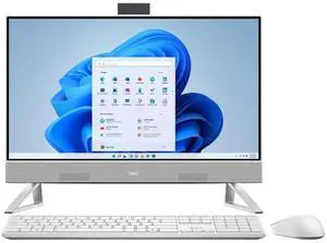 Dell EC24250 23.8" FHD Touch Intel Core 7 150U 1.8 GHz up to 5.4 GHz 16GB DDR5 512GB SSD Intel Graphics Windows 11 Home All-in-One Desktop, White - DEC24250-7482WHT-PUS