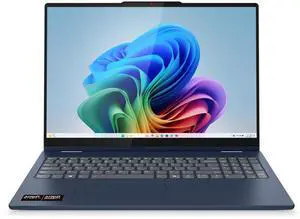 Lenovo IdeaPad 5i 16" WUXGA IPS Touch AMD Ryzen AI 7 350 2.0 GHz 16GB 1TB SSD AMD Radeon 860M Windows 11 Home 2-in-1 CoPilot+ PC Laptop, Cosmic Blue, With minor scratches and dents - 83KU0013US