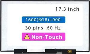 Screen Replacement for Lenovo Ideapad 3 17ALC6 17ARE05 17IAU7 17IIL05 17IML05 17ITL6 17ABA7 81W5 81WC 81WF 82H9 82KV 82RQ 82RL LCD Display Panel (HD+1600(RGB)×900 Non-Touch)