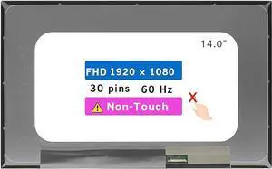 Screen Replacement for HP Elitebook 840 G8 FHD 1920 * 1080 30 pin LCD Non-Touch Screen Display Panel