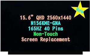 Screen Replacement for ASUS Rog GA503 GA503Q GA503QC GA503QE GA503QM GA503QR GA503QS GA503R GA503RW GA503QR-211.ZG15 LCD Display Panel 40 pins 165Hz QHD 2560 x 1440 Non-Touch