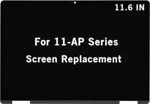 Screen Replacement for HP Pavilion x360 11-ap 11m-ap 11-ap0000 11m-ap0000 11-ap0xxx 11m-ap0xxx 11-ap0014nr 11m-ap0013dx 1366x768 LCD Display Touch Screen Digitizer Assembly with Bezel