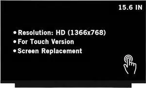 Screen Replacement for B156XTK02.1 NT156WHM-T02 V8.0 HD 1366x768 40Pin OnCell Touch LED LCD Display Screen Panel
