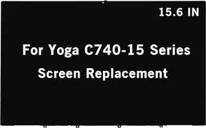 New Screen Replacement for Lenovo Yoga C740-15 C740-15IML 81TD 5D10S39586 5D10S39585 FHD 1920x1080 IPS LCD Display Touch Screen Digitizer Assembly Bezel with Control Board