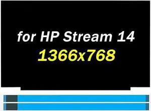 Replacement for HP Stream 14-cf0006dx LCD Screen 14-cf2111wm 14-CF2704DS Display 14-cf2112wm Digitizer 1A480UA 7GZ76UA NT140WHM-N34 HD 1366x768 30 pins 60Hz LCD Non-Touch Laptop Panel