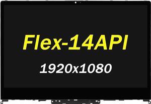 Screen Replacement for Lenovo Ideapad Flex-14 Flex-14API Flex-14IWL Flex-14IML 81SS 81SQ 81XG 81SQ0009US Series 5D10S39564 NV140FHM-N4X FHD LCD LED Screen Panel(Only for Touch Screen)