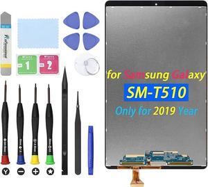Replacement Screen for Samsung Galaxy Tab T510 Model SM-T510 SM-T515 2019 Year LCD Touch Screen Digitizer Display Assembly Replacement (Black