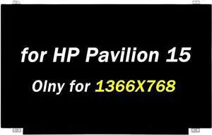 Replacement for HP Pavilion 15-F233WM 15-F272WM LCD Screen Display N5Y05UA 1366X768 LCD Non-Touch Screen Laptop Panel (Only for Non-Touch Screen)