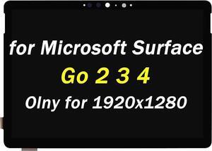 Screen Replacement for Microsoft Surface Go 2 1901 1926 Go 3 1927 Go 4 1920x1280 LCD Display Touch Screen Digitizer Assembly (Only for 1920x1280 Screen)