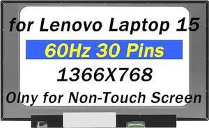 Replacement for Lenovo G50-45 80E3 LCD Screen for G50-80 80E5 Display for G50-70 20351 Digitizer for G50-30 80G0 HD 1366X768 30pins LCD Non-Touch Laptop Panel