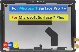 for Microsoft Surface Pro 7 Plus 1960 1961 Screen Replacement for Surface Pro 7+ Display 2736x1824 LCD Touch Screen Digitizer Assembly (Not fit for Pro 7)