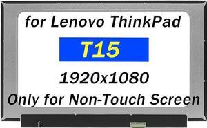 Replacement Screen for Lenovo ThinkPad E15 T15 P15s 1st 2nd 4TH Gen 20W4 20W5 L15 20U3 20U4 Model 21E6 5D10V82353 FullHD 1920x1080 30PIN LCD Screen Laptop Display Panel