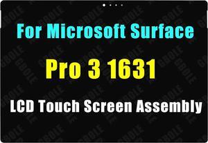 Screen Replacement for Microsoft Surface Pro 3 1631 LCD Touch Screen Digitizer Assembly LTL120QL01 TOM12H20 2160x1440