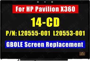 14-cd Screen Replacement for HP Pavilion x360 14m-cd0000 14-cd0011nr 14m-cd0001dx 14m-cd0003dx 14m-cd0005dx 14m-cd0006dx LCD Touch Screen Assembly FHD 1920x1080 IPS