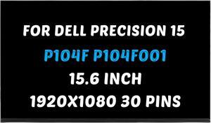 B156HAN02.5 Replacement for DELL Precision 15 3570 3571 P104F P104F001 LCD Screen for Precision 15 3560 3561 P127F P8OF DP/N 5NG4M 05NG4M FHD 15.6 " 30 Pins 60Hz LED Non-Touch Screen Display Panel