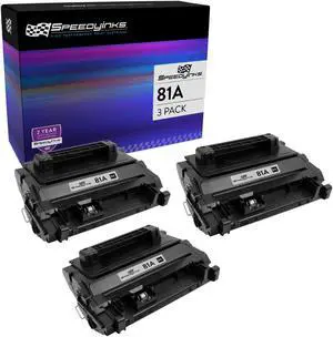 SPEEDYINKS Compatible Toner Cartridge Replacement for HP 81A CF281A Laserjet Enterprise Flow MFP M630z M604dn M604n M605dh M605dn M605n M605x M606dn M606x M630dn M630f M630h M630 (Black, 3-Pack)