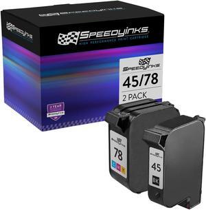 SPEEDYINKS Replacement for HP 45 & HP 78 (1 Black, 1 Color, 2-Pack) Ink Cartridges for DeskJet 990cxi 990cse 995 995C 995ck | Fax 1220 1220xi | OfficeJet G55 G55xi G85 G85xi