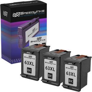 Speedy Inks Remanufactured Ink Cartridge Replacement for HP 63XL F6U64AN High Yield (Black, 3-Pack) Compatible with HP DeskJet 2130 HP ENVY 4520 HP OfficeJet 3830 HP Deskjet 3632 2132 3631 and more