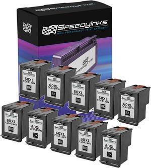SPEEDYINKS Ink Cartridge Replacement for HP 60XL High Yield (Black, 10-Pack) compatible with HP Photosmart, ENVY e All-in-one, and Deskjet printers