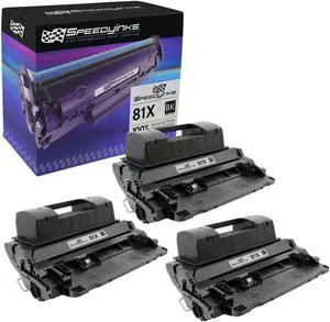 SPEEDYINKS Compatible Toner Cartridge Replacement for HP 81X CF281X High Yield Laserjet Enterprise Flow MFP M630z M604dn M604n M605dh M605dn M605n M605x M606dn M606x M630dn M630f (Black, 3-Pack)