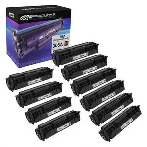 SPEEDYINKS Toner Cartridge Replacement for HP 305A (4, Black, 2 Cyan, 2 Magenta, 2 Yellow, 10-Pack) HP305A HP LaserJet Pro 300 Color MFP M375nw, 400 Color M451dn, 400 Color MFP M451nw SPEEDYINKS Toner Cartridge Replacement for HP 305A (4, Black, 2 Cyan, 2 Magenta, 2 Yellow, 10-Pack) HP305A HP LaserJet Pro 300 Color MFP M375nw, 400 Color M451dn, 400 Color MFP M451nw