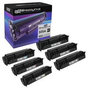 SPEEDYINKS Toner Cartridge Replacements for HP 305A (3 Black, 1 Cyan, 1 Magenta, 1 Yellow, 6-Pack) HP305A HP LaserJet: Pro 300 Color MFP M375nw, 400 Color M451dn, 400 Color MFP M451nw SPEEDYINKS Toner Cartridge Replacements for HP 305A (3 Black, 1 Cyan, 1 Magenta, 1 Yellow, 6-Pack) HP305A HP LaserJet: Pro 300 Color MFP M375nw, 400 Color M451dn, 400 Color MFP M451nw