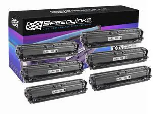 Speedy Inks Remanufactured Toner Cartridge Replacement for HP 650A CE270A (Black, 6-Pack) Speedy Inks Remanufactured Toner Cartridge Replacement for HP 650A CE270A (Black, 6-Pack)