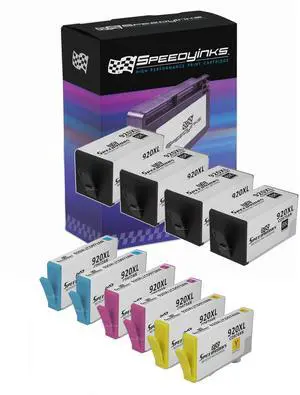 Speedy Inks Remanufactured Ink Cartridge Replacement for HP 920XL High-Yield (4 Black, 2 Cyan, 2 Magenta, 2 Yellow, 10-Pack) Speedy Inks Remanufactured Ink Cartridge Replacement for HP 920XL High-Yield (4 Black, 2 Cyan, 2 Magenta, 2 Yellow, 10-Pack)