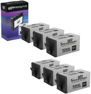 Speedy Inks Remanufactured Ink Cartridge Replacement for HP 934XL High-Yield (Black, 6-Pack) Speedy Inks Remanufactured Ink Cartridge Replacement for HP 934XL High-Yield (Black, 6-Pack)