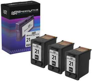 SPEEDYINKS Remanufactured Ink Replacement for HP 21 190 (Black, 3-Pack) SPEEDYINKS Remanufactured Ink Replacement for HP 21 190 (Black, 3-Pack)