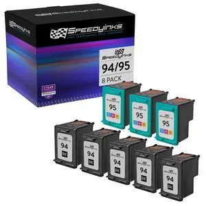 Speedy Inks Remanufactured Ink Cartridge Replacement for HP 94 and HP 95 (5 Black , 3 Color, 8-Pack) Compatible with HP: OfficeJet 7310 7410 H470 6215 H470wbt, PSC 2350, PSC 2355v, PSC 1600 and more Speedy Inks Remanufactured Ink Cartridge Replacement for HP 94 and HP 95 (5 Black , 3 Color, 8-Pack) Compatible with HP: OfficeJet 7310 7410 H470 6215 H470wbt, PSC 2350, PSC 2355v, PSC 1600 and more