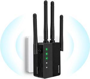 NDUP Dual-Band WiFi Extender 1206U with Cat5 Cable - Gigabit Speed, 802.11ac Protocol, Home Router Compatible, Lightning Protection