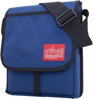Manhattan Portage Crossbody Manhattan Bag with Adjustable Strap, Manhattan Messenger Bag for Men & Women, Navy.