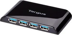 Targus 4-Port USB 3.0 SuperSpeed Hub with AC Adapter and 5-Foot Cable (ACH119US)