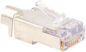 Platinum Tools 100022 EZ-RJ45 Shielded Cat5e/6 External Ground, 50-Pack