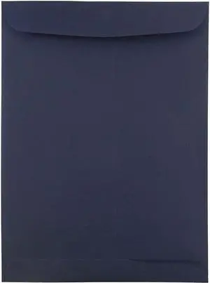 JAM PAPER 9 x 12 Open End Catalog Premium Envelopes - Navy Blue - 100/Pack