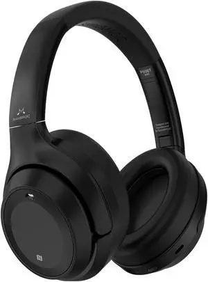 SoundMAGIC P60BT Audiophile Headphone Wireless Bluetooth HiFi Stereo Sound Best Over-Ear Music Headset with Active Noise Cancelling, HD MIC, Touch Sensitive Control, 50 Hours Playing Time, Black