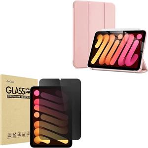 ProCase Hard Back Cover Case Bundle with Privacy Screen Protector for iPad Mini 6
