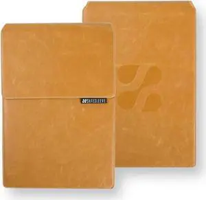 SafeSleeve EMF Protection Anti Radiation 15-16" Laptop Case: EMF Blocking, Heat Shielding and Laptop Case with Mouse Pad for 15 to 16 inch laptops (Tan)