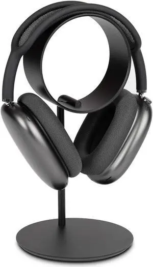 UPPERCASE Designs Zero Infinity Support Creaseless Premium Aluminum Headphone Stand Compatible with AirPods Max and Other Premium Headphones (Black)