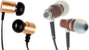 Symphonized on NRG 3.0 Wood Earbuds Wired, in Ear Headphones and MTL Earbuds Dual Driver Heavy Bass Premium in-Ear Noise-isolating Headphones