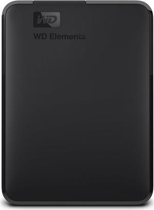 WD 1TB Elements Portable External Hard Drive for Windows, USB 3.2 Gen 1/USB 3.0 for PC & Mac, Plug and Play Ready - WDBUZG0010BBK-WESN