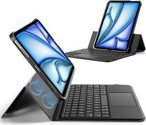 ESR Ascend Keyboard Case for iPad Air 11-Inch (2024 M2) & iPad Pro 11 (4th/3rd/2nd/1st Gen), iPad Air 5th/4th, Magnetic Detachable, Adjustable Portrait/Landscape Stand, Black